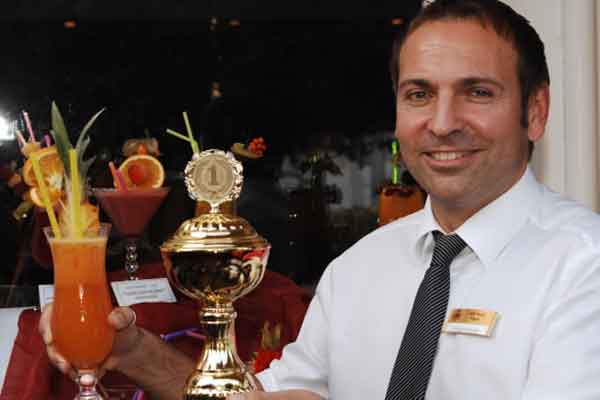 Gewinner des ersten Platzes: Christian Kiefer, Barchef im Cliff-Hotel Sellin