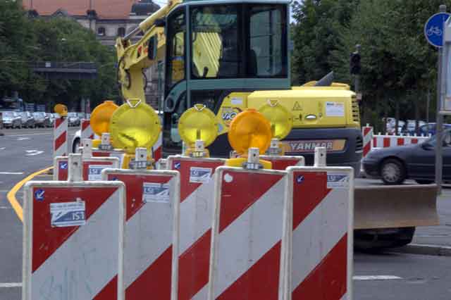 Rathausstraße in Markkleeberg für 4 Wochen gesperrt