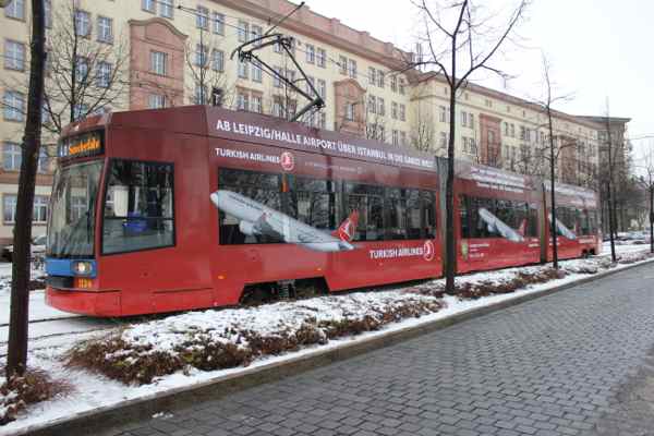 Ab sofort Turkish Airlines Straßenbahnen in Leipzig, Halle, Dresden und Erfurt unterwegs