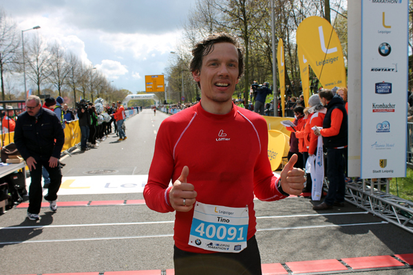 Gelungene Marathon-Premiere für Tino Edelmann