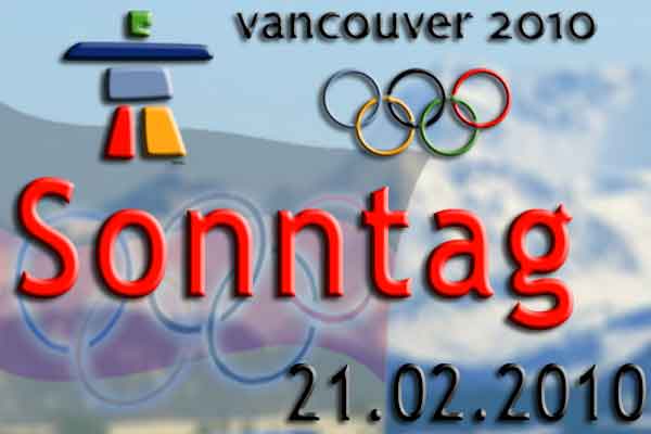Olympische Winterspiele in Vancouver – die Entscheidungen am Sonntag